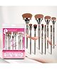 Majestique Premium Makeup Brush Set | Chrome Plating Synthetic Beauty Brush | Luminous HD Brush - 9Pcs