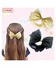 Lykaa Stylish Hair Bows Hair Clip with Rhinestones Brotch Hair Accessories (Pack of 2) Hair Clip (Multicolor)