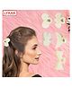 Lykaa Stylish Fancy Pearl Hair Fashionable Clip Clutcher Hair Accessories - Pack of 5 Hair Accessory Set (White)