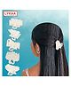 Lykaa Stylish Fancy Pearl Hair Claw Fashionable Clip Clutcher Hair Barrettes Pack of 5 Hair Claw (White)