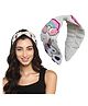 Lykaa Beaded Hair Band With Unicorn Design Printed Embroidered Fabric Hair Accessories Hair Band (White)