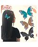 Lykaa Butterfly Rhinestones Alligator Clip Bridal Brooch & Hairstyle Clips - Pack of 3 Bun Clip (Multicolor)