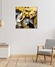 Rangoli Abstract Elephant Canvas Wall Painting On Cotton Stretched Canvas - L 61 x B 61 x H 5 cm