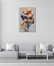 Rangoli Abstract Man Canvas Wall Painting On Cotton Stretched Canvas - L 46 x B 30 x H 5 cm