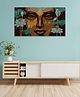 Rangoli Ancient Shree Murti Canvas Wall Painting On Cotton Stretched Canvas - L 40 x B 61 x H 5 cm