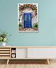 Rangoli Blue Door Canvas Wall Painting On Cotton Stretched Canvas - L 40 x B 61 x H 5 cm