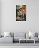 Rangoli European streets Canvas Wall Painting On Cotton Stretched Canvas - L 40 x B 61 x H 5 cm