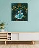 Rangoli Goddess Lakshmi Canvas Wall Painting | Cotton Stretched Canvas | 24 x 24 Inch