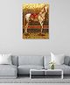 Rangoli Horse Portrait Canvas Wall Painting | Cotton Stretched Canvas |