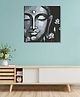Rangoli Lord Buddha Modern Canvas Wall Painting On Cotton Stretched Canvas - L 61 x B 61 x H 5 cm