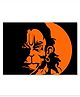 Rangoli Lord Hanuman Canvas Wall Painting On Cotton Stretched Canvas - L 46 x B 30 x H 5 cm