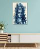 Rangoli Lord Shiva Portrait Canvas Wall Painting On Cotton Stretched Canvas - L 46 x B 30 x H 5 cm