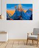 Rangoli Meditating Lord Shiva Canvas Wall Painting On Cotton Stretched Canvas - L 46 x B 30 x H 5 cm
