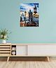 Rangoli Old City Canvas Wall Painting On Cotton Stretched Canvas - L 46 x B 30 x H 5 cm