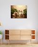 Rangoli Two Swans Canvas Wall Painting On Cotton Stretched Canvas - L 46 x B 30 x H 5 cm