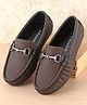 Pine Kids Slip On Formal Shoes - Brown