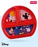 Babyhug Disney Mickey Mouse 3 Section Plate - Red