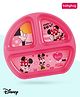 Babyhug Disney Minnie Mouse 3 Section Plate - Pink