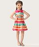 One Friday Sleeveless Striped  Dress - Multi Colour