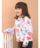Superminis Twill Full Sleeves Tie Dye Jacket - Pink
