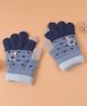 Babyhug  Woollen Gloves with Star Applique - Navy