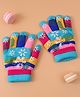 Babyhug Woollen Gloves with Snow Print - Multicolor