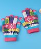 Babyhug Woollen Gloves with Snow Print - Multicolor