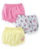 Babyhug 100% Cotton Bloomers with Animal & Polka Dots Print Pack of 3 - Multicolor