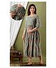 Step Queen Three Fourth Sleeves Floral & Paisley  Printed Maternity Dress With Concealed Zipper Nursing Access - Multi Colour