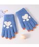 Babyhug Woollen Gloves with Heart Design - Blue