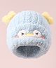 Babyhug Woolen Cap with Applique - Blue
