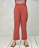NEUDIS Straight Fit Solid Trousers - Rust