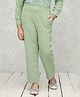 NEUDIS Straight Fit Solid Trousers - Green