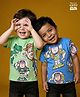 Babyoye Disney Cotton Knit Half Sleeves T-Shirts with Toy Story Print Pack of 2 - Green & Blue