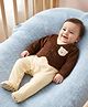 Babyoye Cotton Knit Full Sleeves Winter Wear  Romper with Bear Patch - Brown