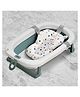 Baybee Jolly Pro Foldable Baby Bath Tub for Baby Mini Swimming Pool for Kids Bathtub for Baby with Anti Skid Base, Support Cushion & Drainer | Baby Bath tub for Kids (Green)