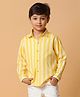 Tales & Stories Full Sleeves Stripeed Shirt - Yellow