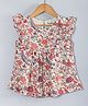 Hungsntugs Sleeveless Floral Printed Top - Off White