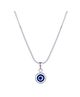 Taarose by Osasbazaar 925 Sterling Silver Evil Eye Pendant and Chain Set - 92.5% Pure BIS Hallmarked