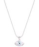 Taarose by Osasbazaar 925 Sterling Silver Evil Eye CZ Pendant and Chain Set for Kids - 92.5% Pure BIS Hallmarked (16 inches)