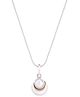 Taarose by Osasbazaar 925 Sterling Silver Moon Pearl Pendant and Chain Set for Kids - 92.5% Pure BIS Hallmarked 16 inches