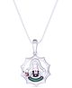 Taarose by Osasbazaar 925 Sterling Silver Tirupati Balaji Pendant and 16 inch Chain for Kids with Enamel - 92.5% Pure BIS Hallmarked