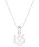 Taarose by Osasbazaar 925 Sterling Silver Trishul Pendant and 16 inch Chain for Kids - 92.5% Pure BIS Hallmarked