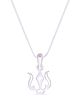 Taarose by Osasbazaar 925 Sterling Silver Trishul Pendant and 20 inch Chain - 92.5% Pure BIS Hallmarked