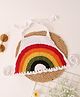 Woonie Cotton Halter Neck Crochet  Rainbow Top - Multi