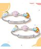 Silverium Sterling Silver 92.5% BIS Hallmarked Planet & Cloud Adjustable Kada