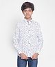 CRIMSOUNE CLUB Full Sleeves Birds Printed Shirt - White