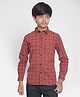 CRIMSOUNE CLUB Full Sleeves Floral Printed Shirt - Red