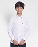 CRIMSOUNE CLUB Full Sleeves Abstract Printed Shirt - White