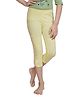 Tiny Girl Placement Stone Embellished Leggings - Jasper Yellow